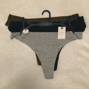 NWT Lucky Brand 3 Pack Thongs